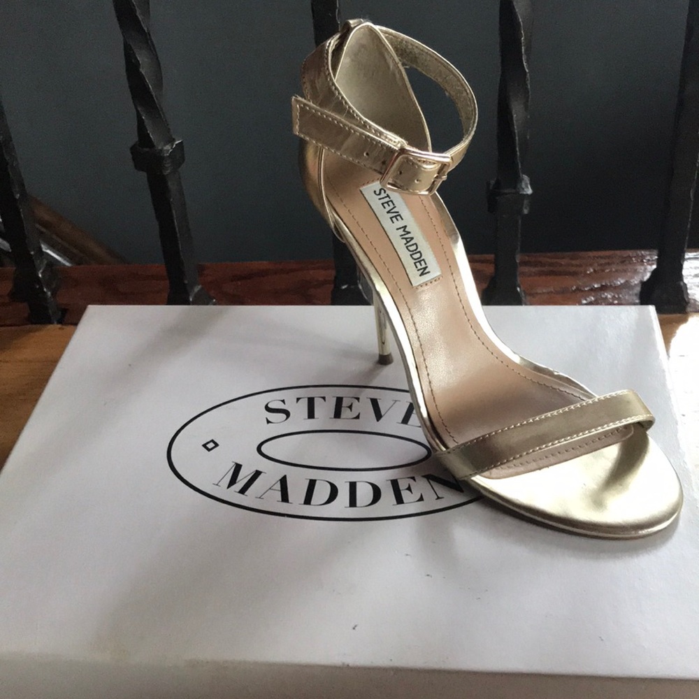 Champagne Single Strap heels